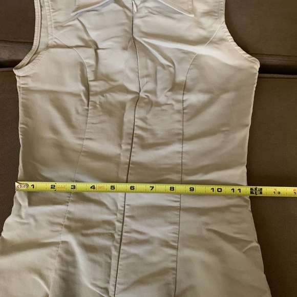 Zip Front Khaki Dress - Picture 5 of 8